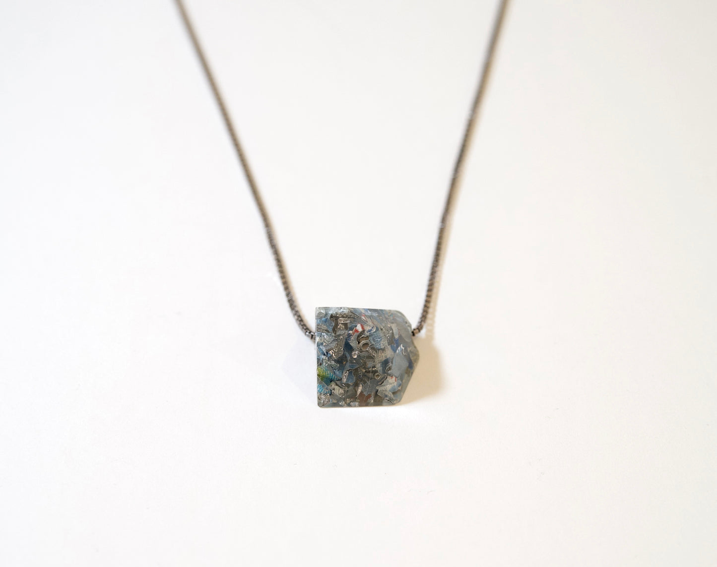 Space Rock Pendant (Light Blue)